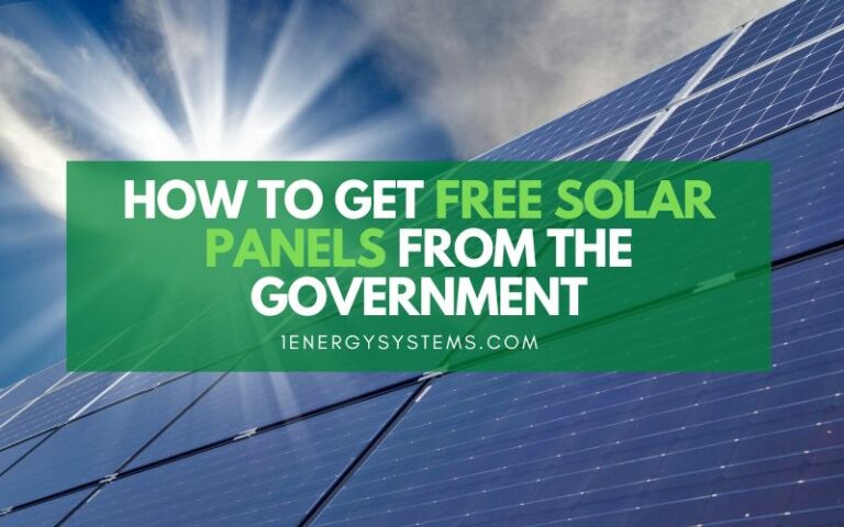 How To Get Free Solar Panels From The Government?